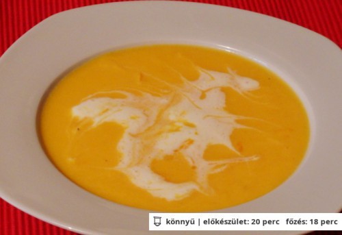 Narancsos édesburgonya leves recept